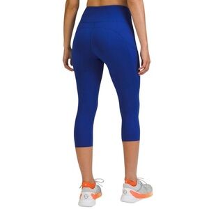 Lululemon Fast and Free High-Rise Crop 19" size 4 in Psychic Blue